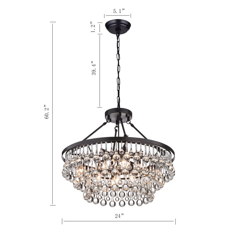 Wattage of deals chandelier